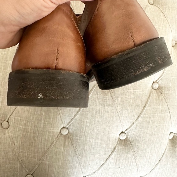 Johnston & Murphy Brown Leather Lace Up Square Toe Dress Shoes Men's Size 10.5 M - Picture 6 of 9